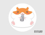 卡通仓鼠插画图标