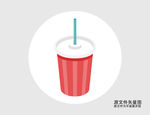 卡通饮料插画图标