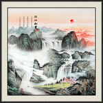 山水画 水墨山水画 意境山水画