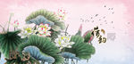 国画荷花