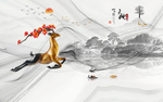 新中式背景墙