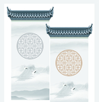 徽派建筑背景
