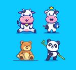卡通奶牛