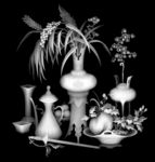 花瓶灰度图