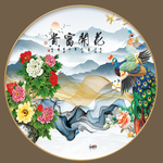 新中式圆形装饰画