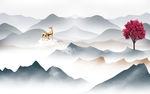 最上架意境山水新画 tif分层
