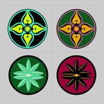 矢量纹理 圆形图案