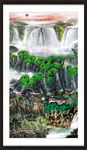 竖幅山水画