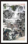 竖幅山水画