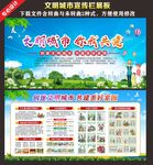 文明城市展板 文明城市宣传栏
