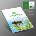 动物世界蜜蜂采蜜花朵蜂蜜封面