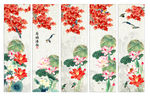 国画荷花