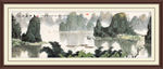 山水画水墨山水画 意境山水画