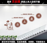 楼梯廉政标语