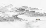 中式新唯美山水画 tif分层