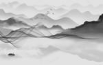 简约唯美新山水画 tif分层