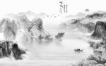 极简现代新山水画 tif分层