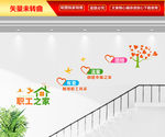 职工之家楼梯文化墙