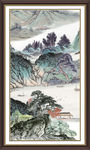 竖幅山水画