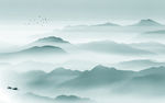 唯美轻奢山水背景 TIF分层