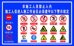 非工作人员禁止入内施工牌