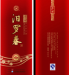红色酒包装