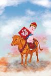 牛年吉祥插画设计