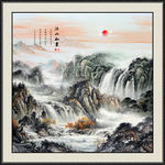 山水画 水墨山水画 意境山水画