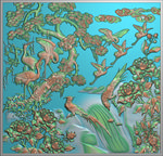 精雕图 花草动物