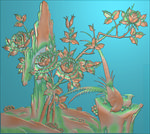 精雕图 花草动物