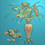 精雕图 花草动物