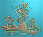 精雕图 花草动物