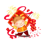 卡通牛