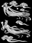 仙女灰度图