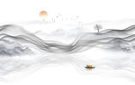 水墨山水画