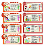 校园文化展板 好习惯 异型雕刻