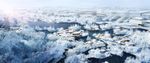 江南园林规划 雪景效果图