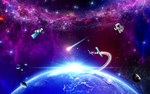紫色星空