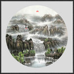 山水画 水墨山水画 意境山水画