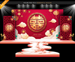 中式婚礼背景