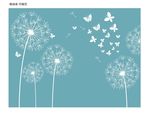 蒲公英背景墙
