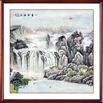 山水画水墨山水画意境山水画
