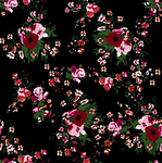 数码印花 花朵 花朵布匹 玫瑰