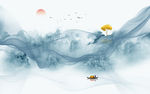水墨山水画