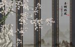 玉树临风新中式客厅电视背景墙