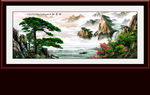 迎客松国画迎客松