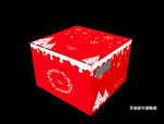 圣诞新年版蛋糕盒包装设计