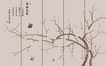 花鸟鱼虫电视背景墙