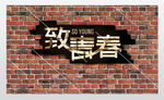 致青春同学会背景墙