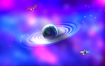 紫色星空